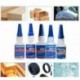 Hanbaili 5Pcs 406 20ml Pegamento Super Power Adhesivo Instantáneo Superficie Reparación de Plástico Blanco Rápido