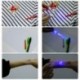 Bolígrafo de Tinta Invisible, Meersee 12 Piezas de Rotulador Permanente Seguridad Tinta Invisible y Luz UV Integrada