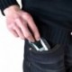 Jiyaru Tarjetero Hombre Carteras Hombre Pequeña Super Delgado Clip de Dinero de Fibra de Carbono con RFID Bloqueador Billeter
