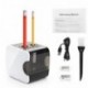 HOMMINI Sacapuntas electrico, Sacapuntas automático Pencil Sharpener con Dos Agujeros automÁtico,USB Cable Recargable,AA Pila