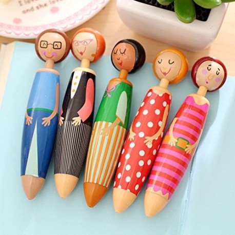 Bonito bolígrafo de punta redonda para niña, ideal para la escuela, oficina, papelería, papelera, escolar