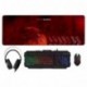 Mars Gaming MCPRGB - Pack RGB de teclado, ratón, auriculares y alfombrilla