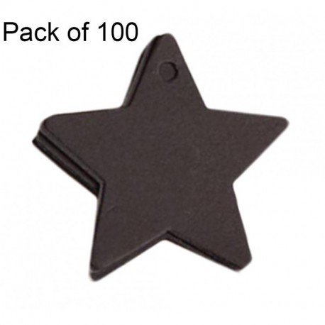 Kanggest 100pcs Etiqueta Forma de estrella de cinco puntas del Papel de Kraft del Cordón para las Artes de DIY Etiquetas del 