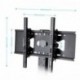 UNHO Soporte de Suelo para TV de 32 a 65 Pulgadas LED LCD Plasma Soporte Ajustable y Extensible con 2 Estantes Inclinable de 