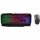 MSI Vigor GK40 Combo - Pack con teclado gaming retroiluminado en Español y ratón Clutch GM10, color negro