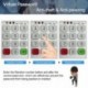 Cerradura Electrónica Táctil de Contraseñas Bloqueo de teclado electrónico Juego de cerradura de gabinete electrónico, cerrad