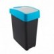keeeper magnético Papelera con Tapa Flip, 25 L, plástico, My Azul, 39,5 x 47,5 x 24 cm