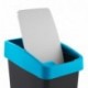 keeeper magnético Papelera con Tapa Flip, 25 L, plástico, My Azul, 39,5 x 47,5 x 24 cm