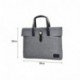 Jia Hu 1PC Mujeres y Hombres Portátil Maletín Bolso Bandolera Tableta Archivador Organizador de Viajes Regalos, color gris