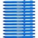 AmazonBasics - Bolígrafo de punta de bola retráctil, Azul, 12 unidades