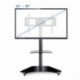RFIVER Mobile TV Floor Stand/Carrito con estantes y Ruedas giratorias con Cerradura para la mayoría de 32 a 65 Pulgadas, TV d