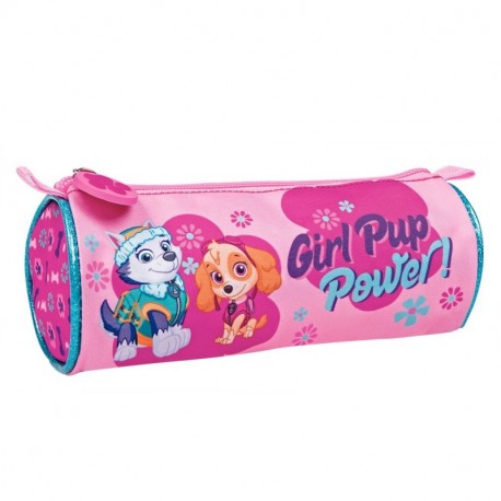 Estuche escolar Niña Paw Patrol - Bolsa para lapices con Skye y Everest La Patrulla Canina - Practico estuche portatodo con c