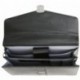 Tassia - Lombard - Maletín ejecutivo de cuero regenerado - Compartimento para portátiles de 15,4" - Negro