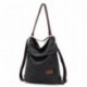 Myhozee Bolsos Mujer Mochila-Vintage Bolso Hombro Grandes Multifuncional Lona Mochilas Bolso Bandolera