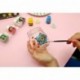 MONT MARTE Pintura para Porcelana y Cerámica - 6 piezas x 20ml - Colores cerámicos resistentes al agua - Pinturas de alta cal