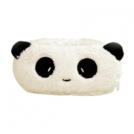 aloiness Estuche de Lápiz Suave Panda,Bolso Encantador del Caso de la Pluma del Lápiz Panda Felpa,Multifunción Bolso de Maqui