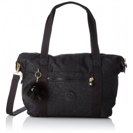 Kipling - Art, Bolsos maletín Mujer, Negro Black Pylon Emb , 20x44x27 cm B x H T 