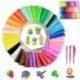 SIMUER 36 Pack Modeling Clay Fluffy Slime, 36 Colors DIY Soft Magic Clay Craft Air Dry Plasticine Ultra-light Modeling Dough 