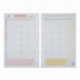 Funcoo 2 juegos de 45 hojas de papel de recambio para planificador de 6 agujeros, diario, lácteos, planificador de día, cuade