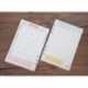 Funcoo 2 juegos de 45 hojas de papel de recambio para planificador de 6 agujeros, diario, lácteos, planificador de día, cuade