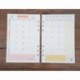 Funcoo 2 juegos de 45 hojas de papel de recambio para planificador de 6 agujeros, diario, lácteos, planificador de día, cuade