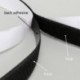 Cinta de Velcro,LAviaes Cinta Adhesiva de Doble Cara,5M Autoadhesivo Reutilizable Resistente Cinta de Gancho y Lazo Negro 