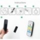 Cinta de Velcro,LAviaes Cinta Adhesiva de Doble Cara,5M Autoadhesivo Reutilizable Resistente Cinta de Gancho y Lazo Negro 