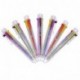 16 Piezas de Bolígrafos de Multicolor Bolígrafos de Bola Retráctiles 8-en-1 8 Colores Plumas de Punta de Bola de Barril Trans