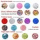 FEPITO 35 Pcs Slime Kit incluyen bolas pecera, Bolas espuma, Glitter, confeti, Contenedores almacenamiento, Herramientas lodo