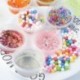 FEPITO 35 Pcs Slime Kit incluyen bolas pecera, Bolas espuma, Glitter, confeti, Contenedores almacenamiento, Herramientas lodo