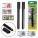NUOLUX 2pcs Detector de dinero Bolígrafo Bolígrafo Tester en efectivo Monedero Checker Blacklight Pen