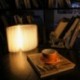 LED Plegable Lámpara del Libro, Ambiental Lámpara LED Recargable de 2000mAh, Lámpara LED con 5 Colores, para Luz de Lectura, 