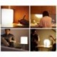 LED Plegable Lámpara del Libro, Ambiental Lámpara LED Recargable de 2000mAh, Lámpara LED con 5 Colores, para Luz de Lectura, 