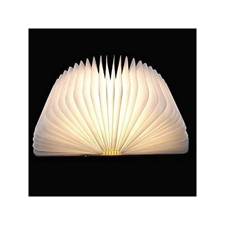 LED Plegable Lámpara del Libro, Ambiental Lámpara LED Recargable de 2000mAh, Lámpara LED con 5 Colores, para Luz de Lectura, 