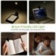 SKYEE Luz de lectura para Libro, Flexo de Pinza Recargable LED Lámpara Ebook 7 Luces LED 3 Niveles de Intensidad USB Cable de