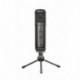 Trust Signa - Micrófono de Estudio HD USB 24 bit/96 kHz, Salida de Auriculares 3.5 mm, Control del Volumen Color Negro