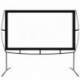 KHOMO GEAR Pantalla Grande para Proyector con Base Uso Interior y Exterior 230 x 200 cm - 100 Pulgadas - TV Projector Screen
