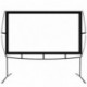 KHOMO GEAR Pantalla Grande para Proyector con Base Uso Interior y Exterior 230 x 200 cm - 100 Pulgadas - TV Projector Screen