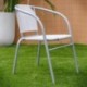 Silla apilable clásica Blanca de Hierro de jardín Garden - LOLAhome