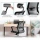 INTEY Silla de Oficina, Silla Ergonómica, Ajustables Reposacabezas y Soporte Lumbar, Malla Transpirable, Instalación Modular,