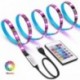 Tiras LED USB de 2 metros con Colores RGB, Para TV Entre 40 y 60 Pulgadas, con Control Infrarrojo
