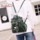 DEERWORD Para mujer Bolsos mochila Bolsos bandolera Carteras de mano Mochila escolar Bolsa para portátil Cuero Verde Oscuro