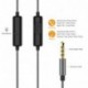 Gritin GB3015, Auriculares con Cable y Micrófono In ear Headphone Sonido Estéreo 3.5mm, color Gris