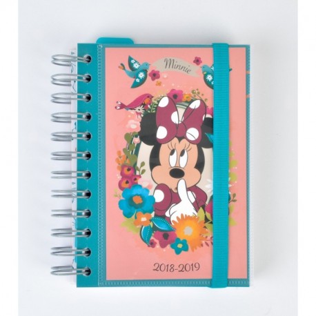 Grupo Erik Editores Mickey Minnie- Agenda escolar 2018-2019 día página multilingüe, 11.4 x 16 cm