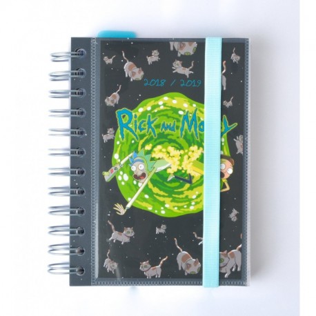 Grupo Erik Editores Rick y Morty- Agenda escolar 2018-2019 día página multilingüe, 11.4 x 16 cm