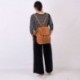 Mochila de Mujer Casual Backpack Bohemia Impermeable PU con Borla Mochila Estilo étnico Vintage para Viajar Compras Fiesta Va