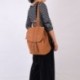 Mochila de Mujer Casual Backpack Bohemia Impermeable PU con Borla Mochila Estilo étnico Vintage para Viajar Compras Fiesta Va