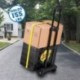 Carretilla plegable Wilbest, Carritos porta equipajes con 4 ruedas Carga máxima 70 kg/165 lbs - Después de plegar se puede po