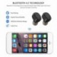 LESHP Auriculares Bluetooth Mini Auriculares Inalámbricos Bluetooth con energía móvil 4.2 Impermeable Reducción de ruido Depo