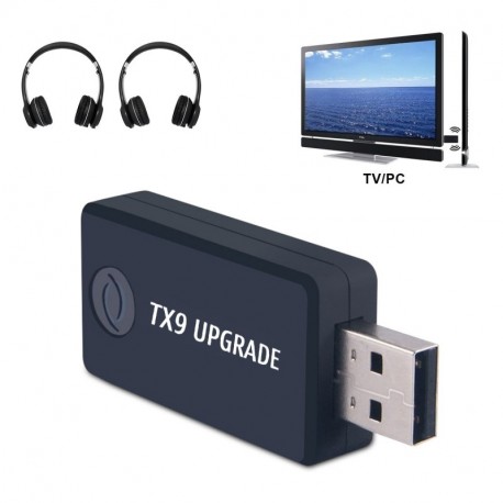 Transmisor Bluetooth para TV, PC soporta 3.5mm, RCA, USB audio de PC Conexión Dual Adaptador Inalámbrico de Audio para Auri